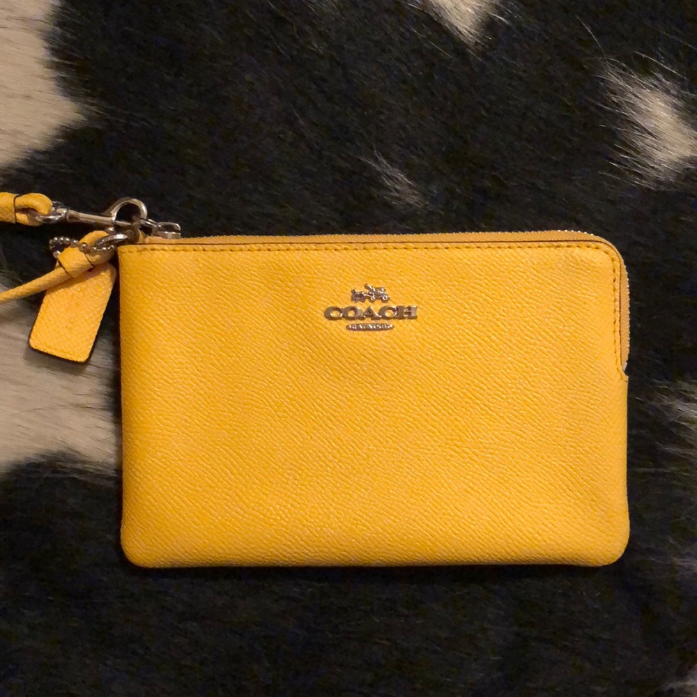 Yellow Coach wristlet